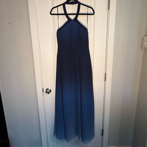 Modcloth Dresses & Skirts - Elegant Blue Halter Maxi Dress size Medium